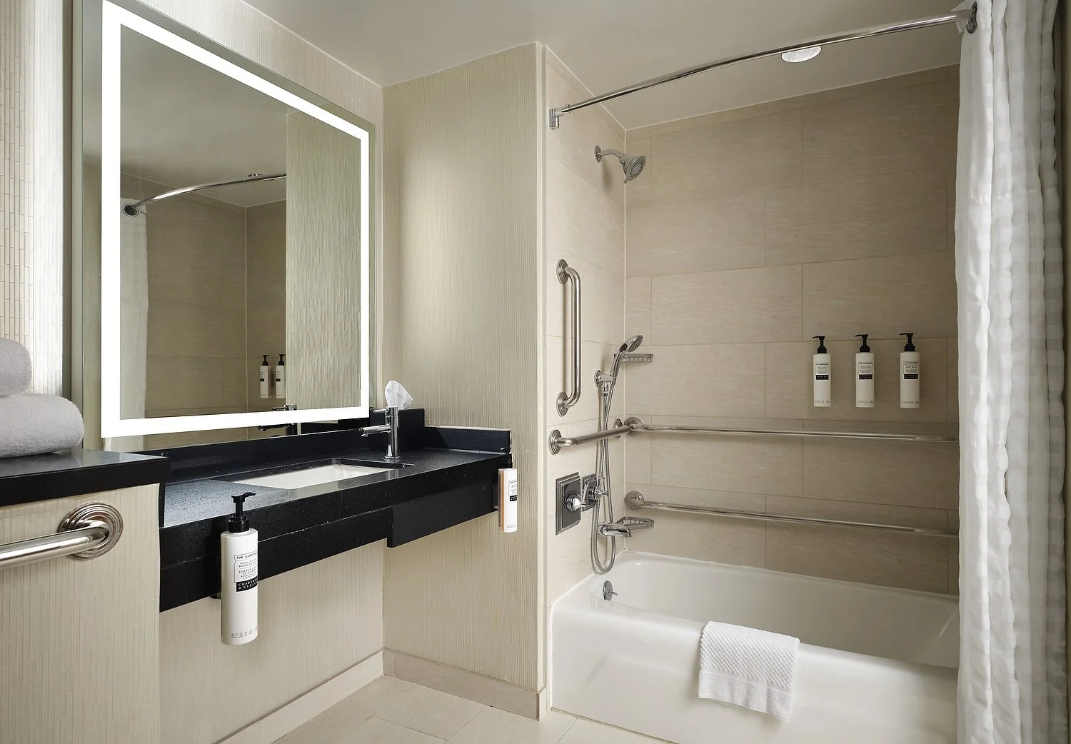 EMBASSY SUITES CHICAGO room 1732 ADA BATH TUB.JPG