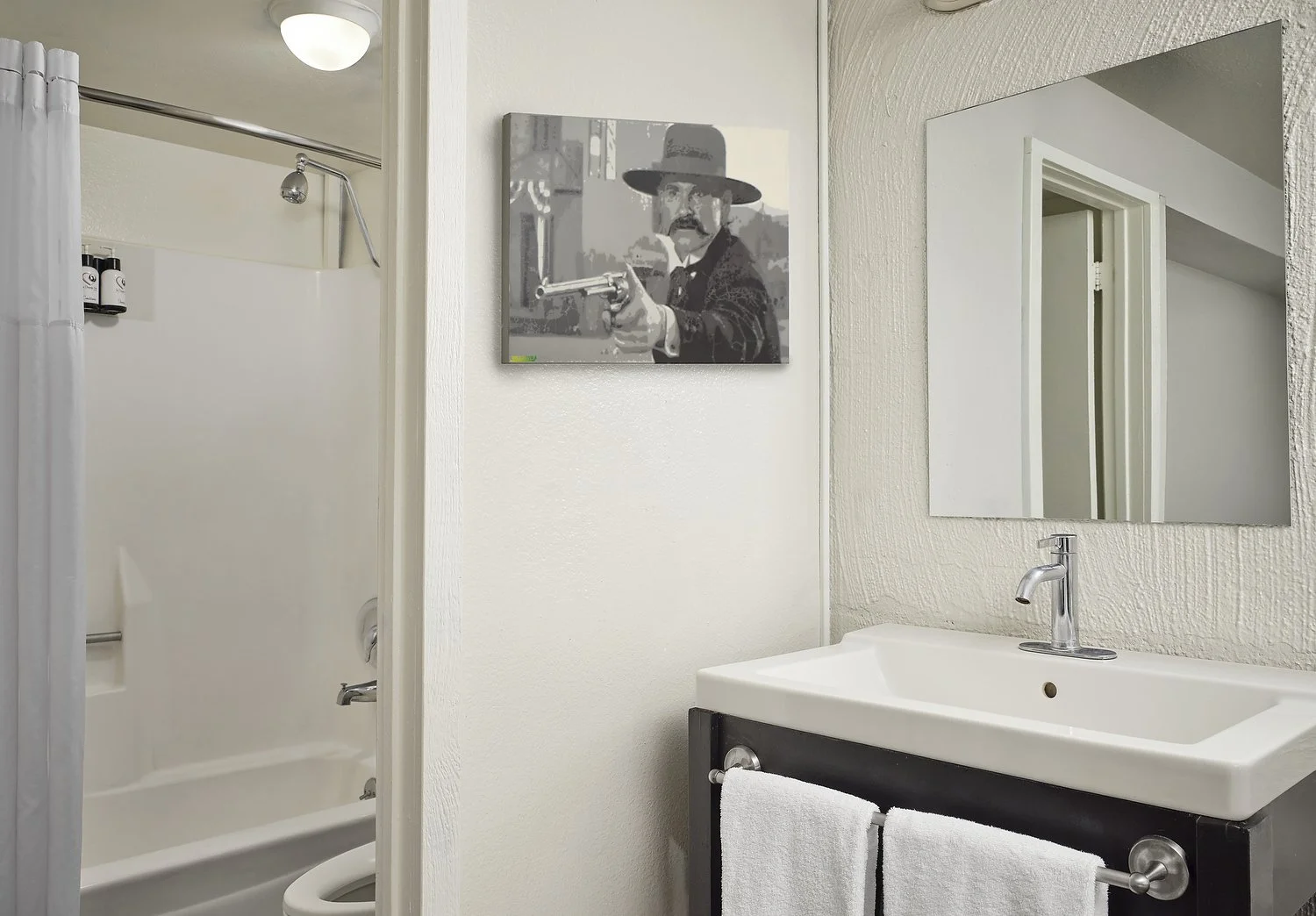 Phoenix clarendon room 216 queen king suite bath 3a.JPG