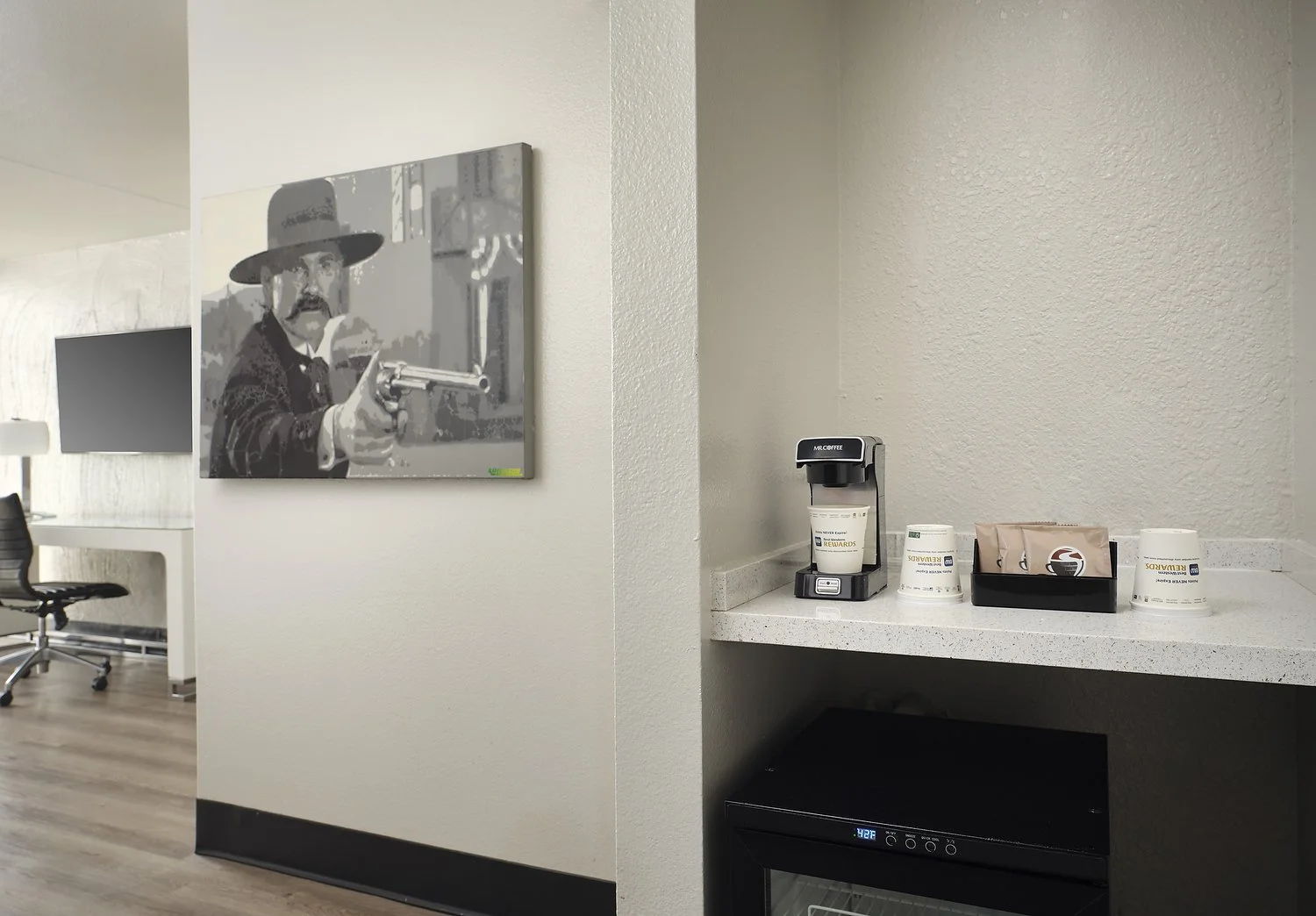 Phoenix clarendon room 324 king deluxe amenities.JPG