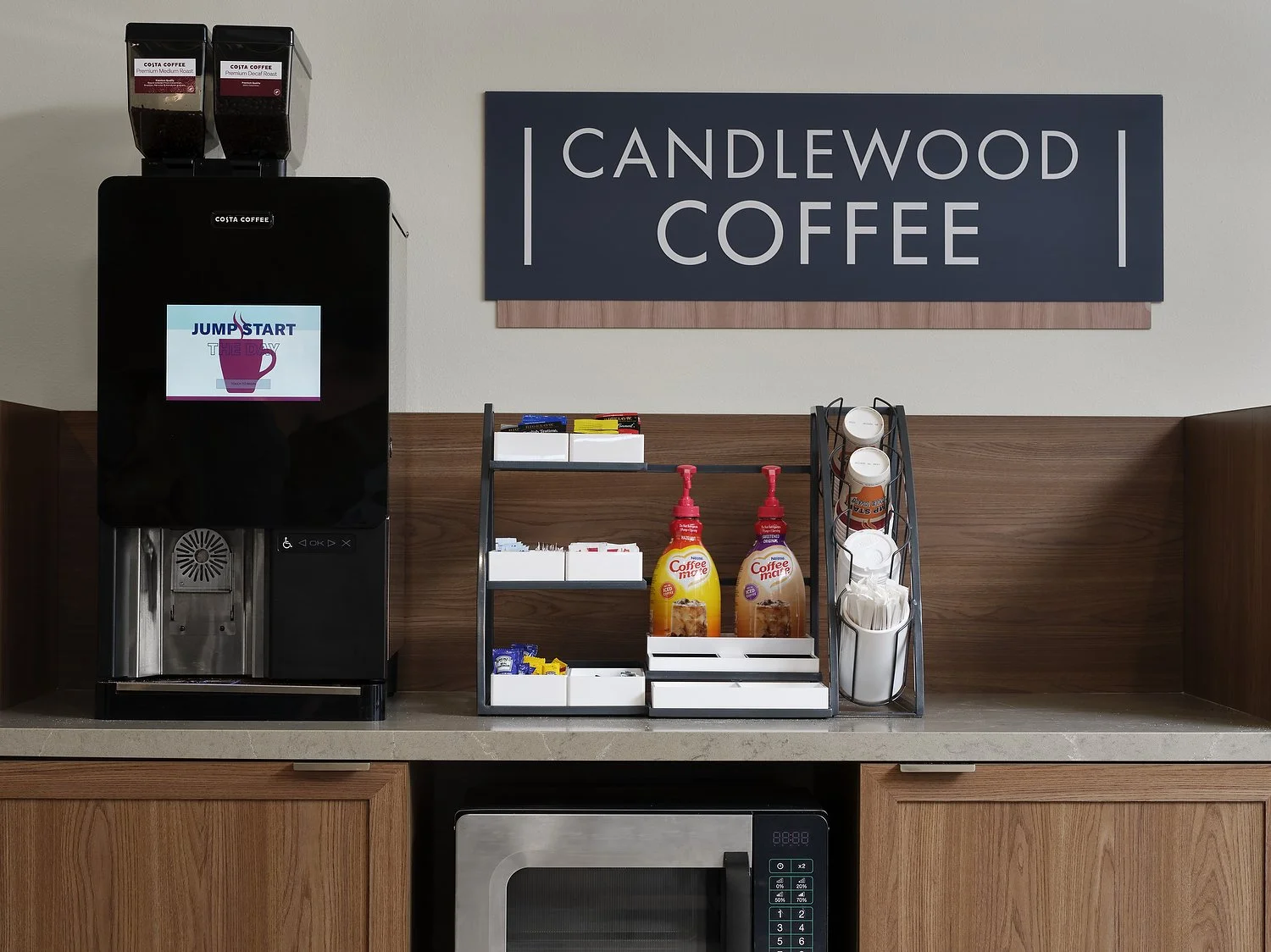 Mobile Candlewood Suites coffee station.JPG