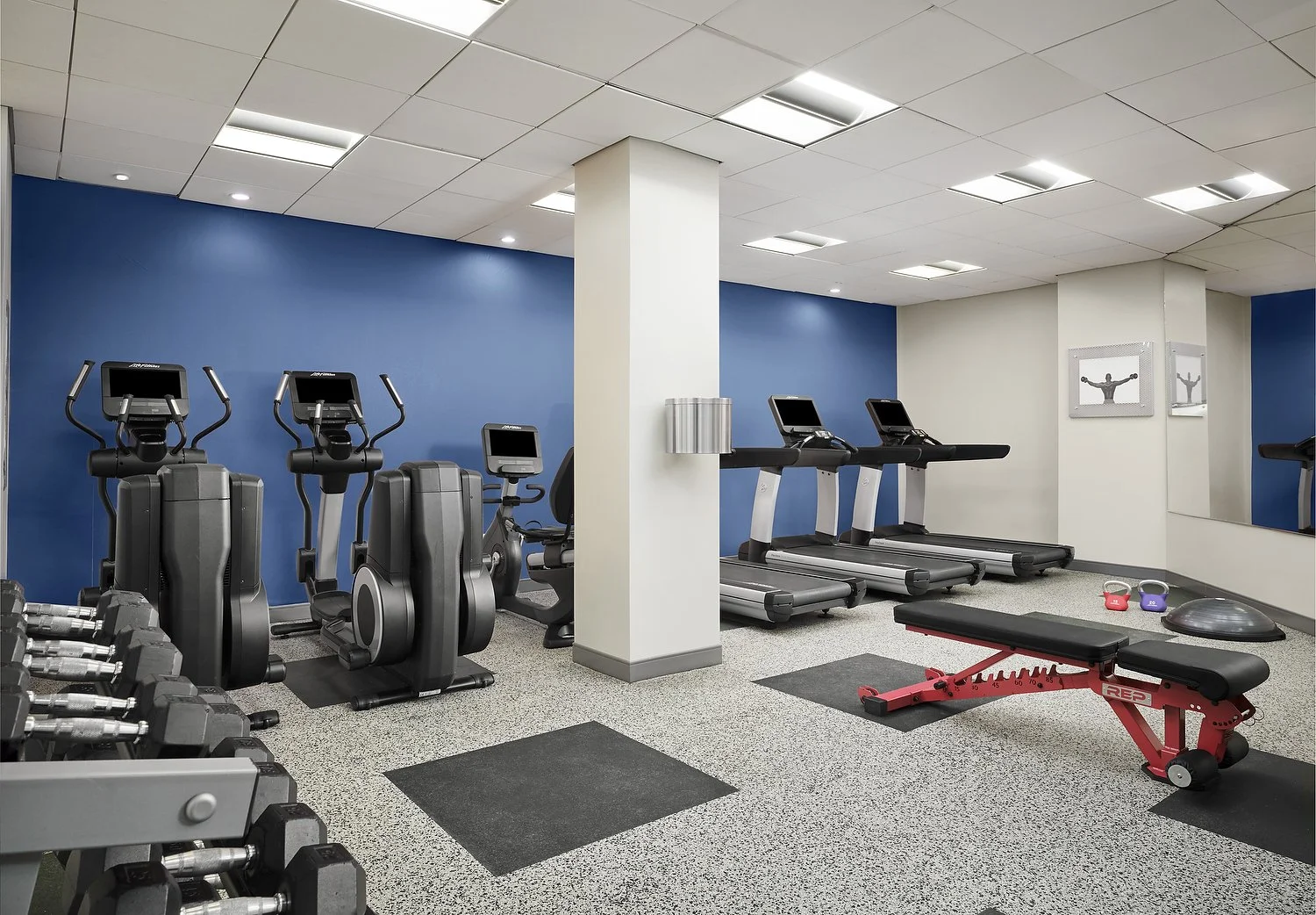 DURHAM MARRIOTT fitness center blue.JPG