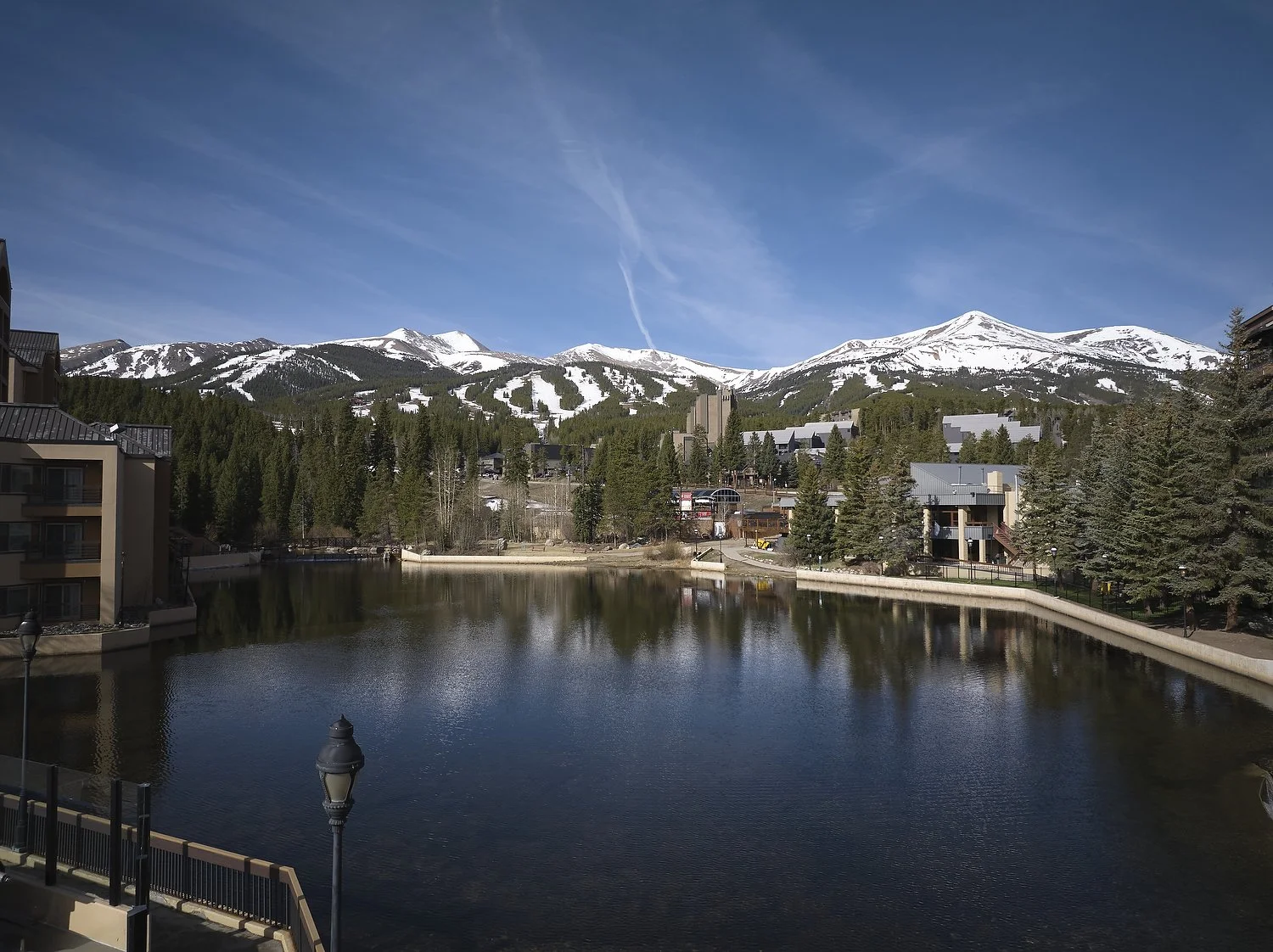 Breckendridge Residences at Main Street Station lake.JPG