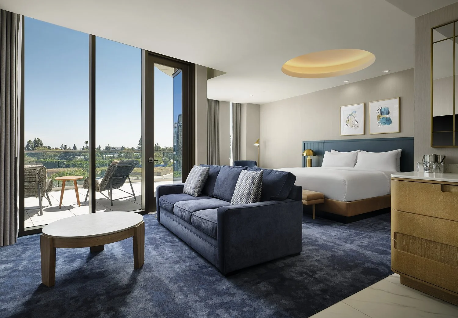 Arcadia Hillton room 320 king suite.JPG