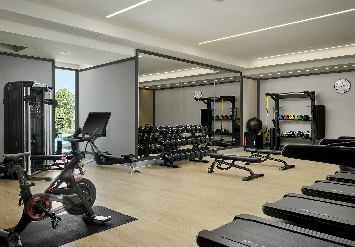 Arcadia Hillton fitness center.JPG