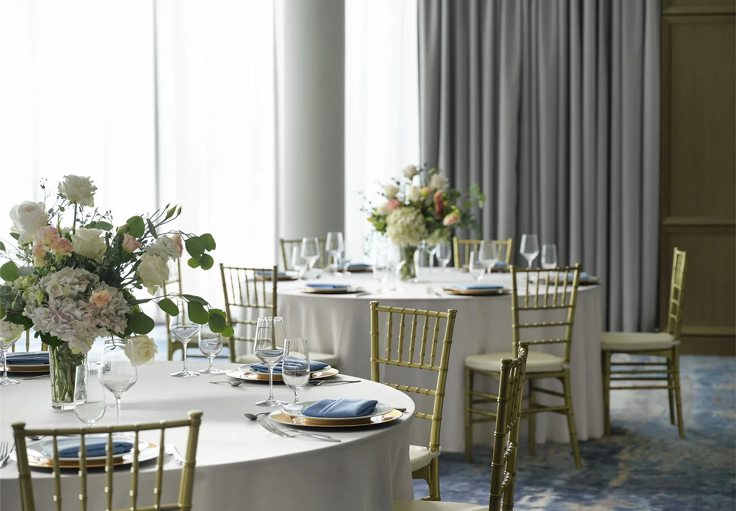 Arcadia Hillton ballroom social table detail.JPG