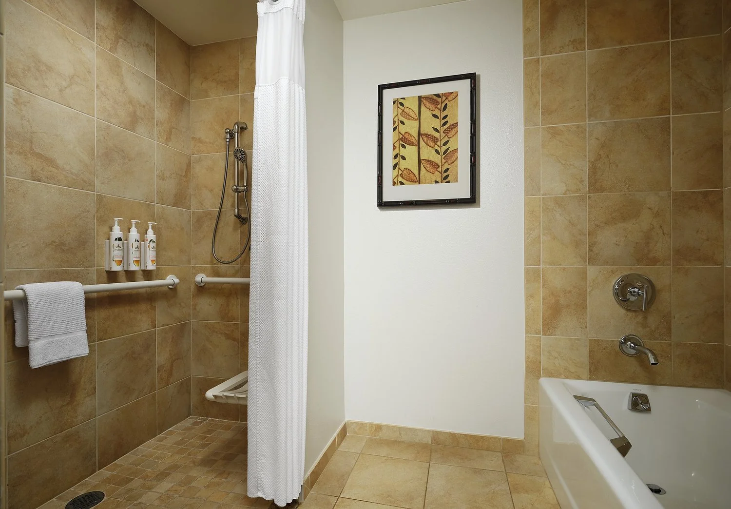 KAUAI MARRIOTT room 1116 IVTM ADA BATH ROLL-IN.JPG