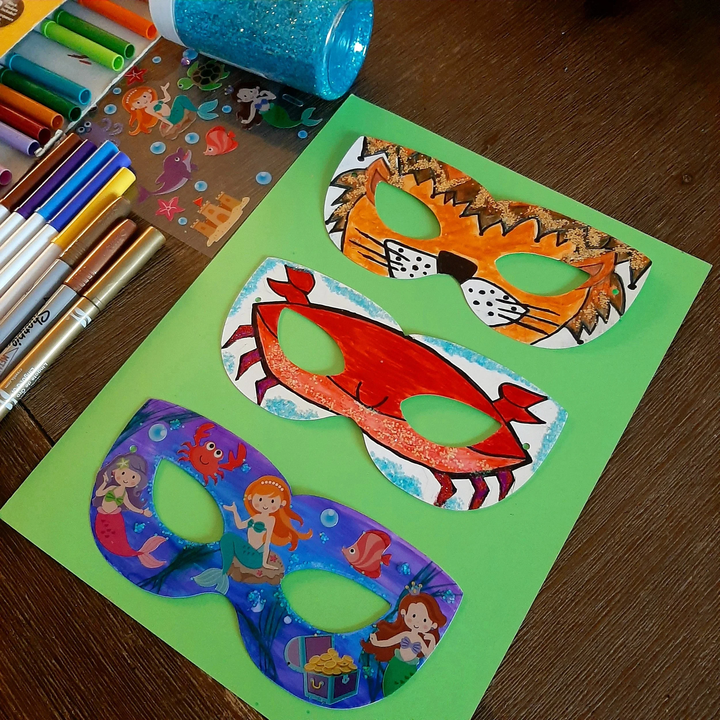kids mask decorating crafts with Sumera.jpg