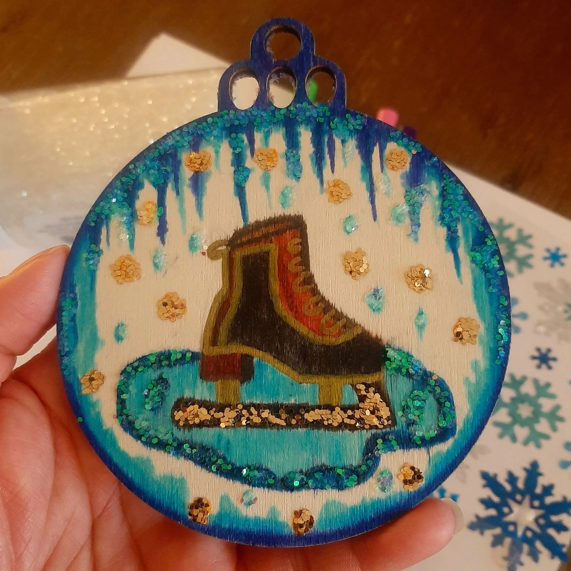 Kids Wooden Ornament Making at Swansea Town Hall