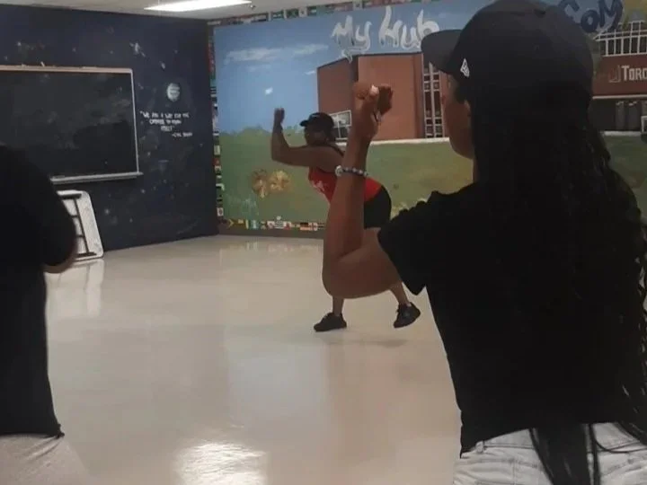  2024 - Warming up with Soca dance at AlbionBGC and Rexdale CHC with Denise 