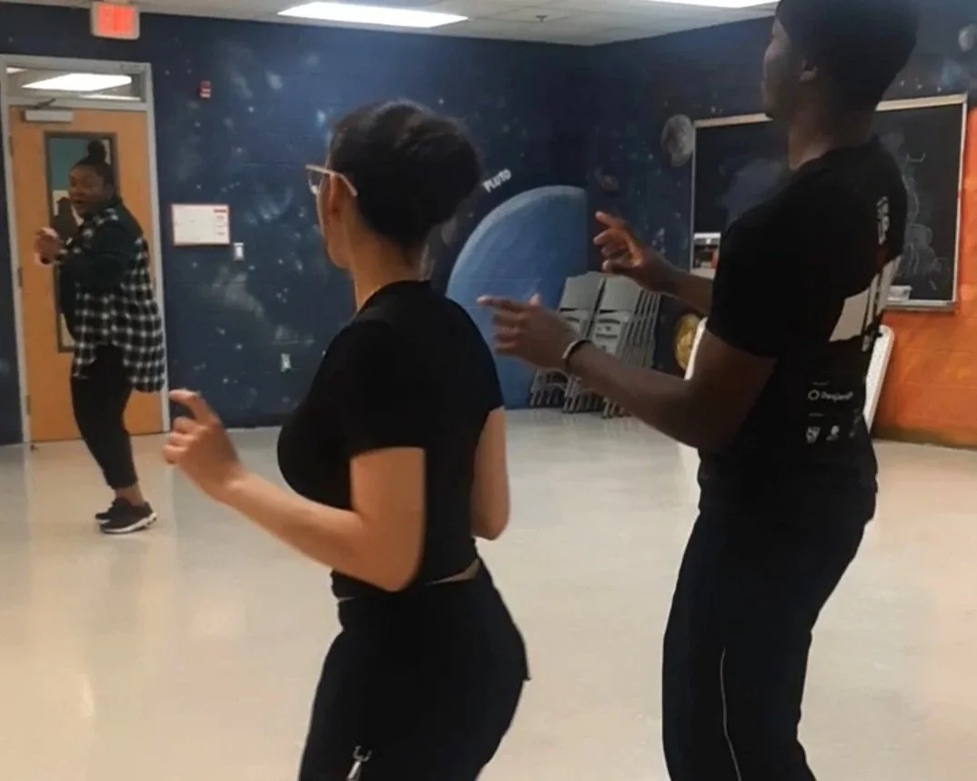  2024 - Learning Urban and HipHop Dances at AlbionBGC with Artist Jessica 