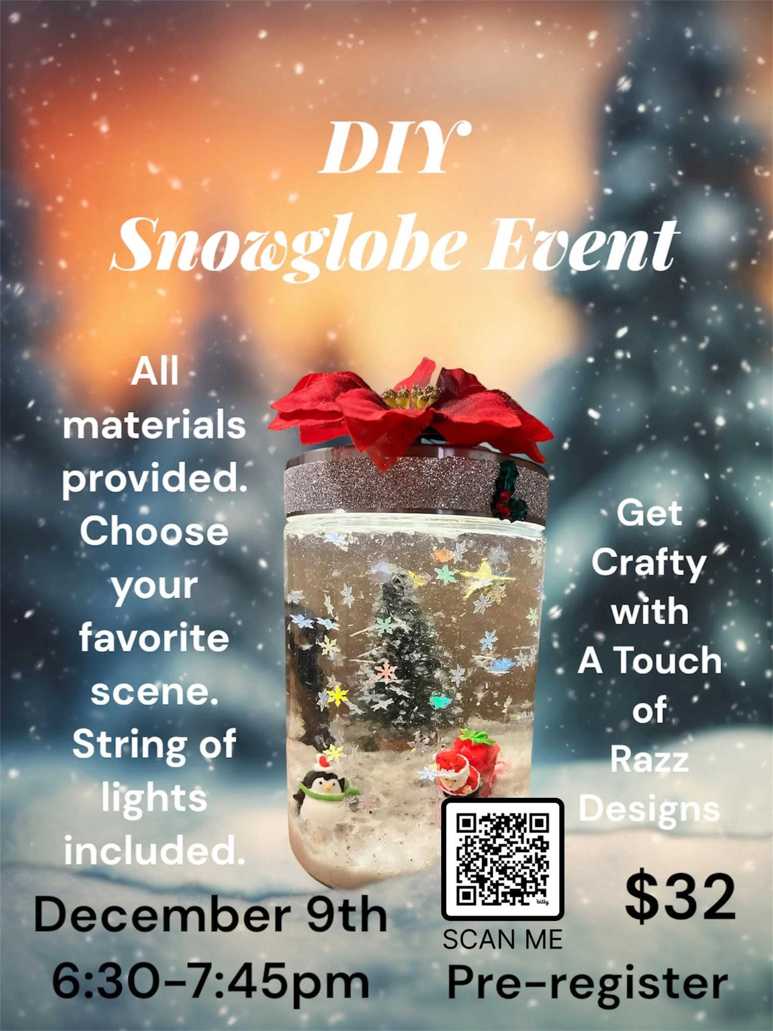 Build Your Own Holiday Snow Globe! - Touch of Razz Designs