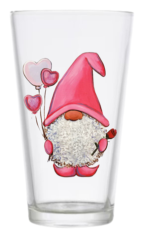 Paint a Valentine's Gnome on a Pint Glass Class!