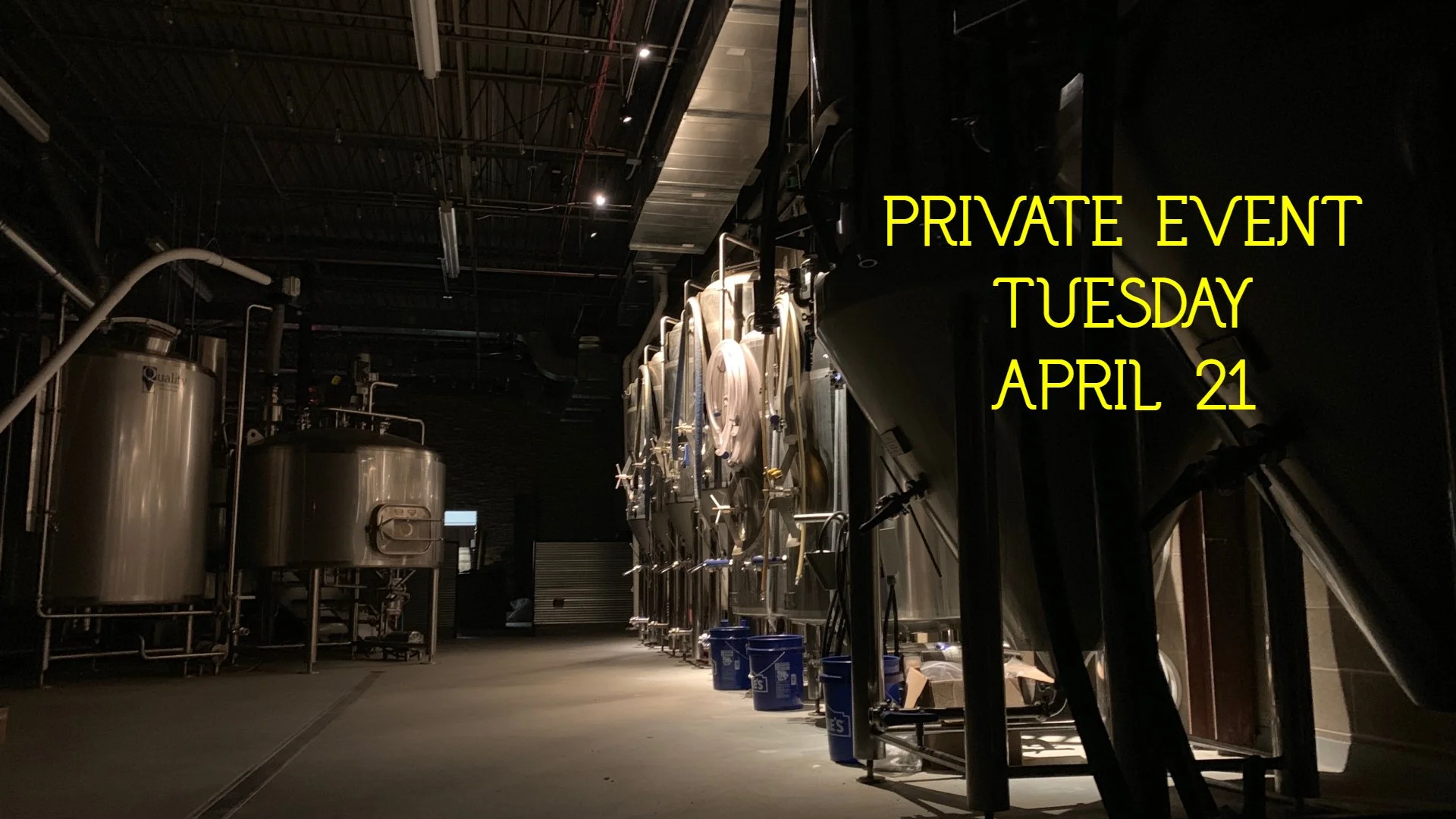 Patio Open to Public, Taproom Reserved for Private Event