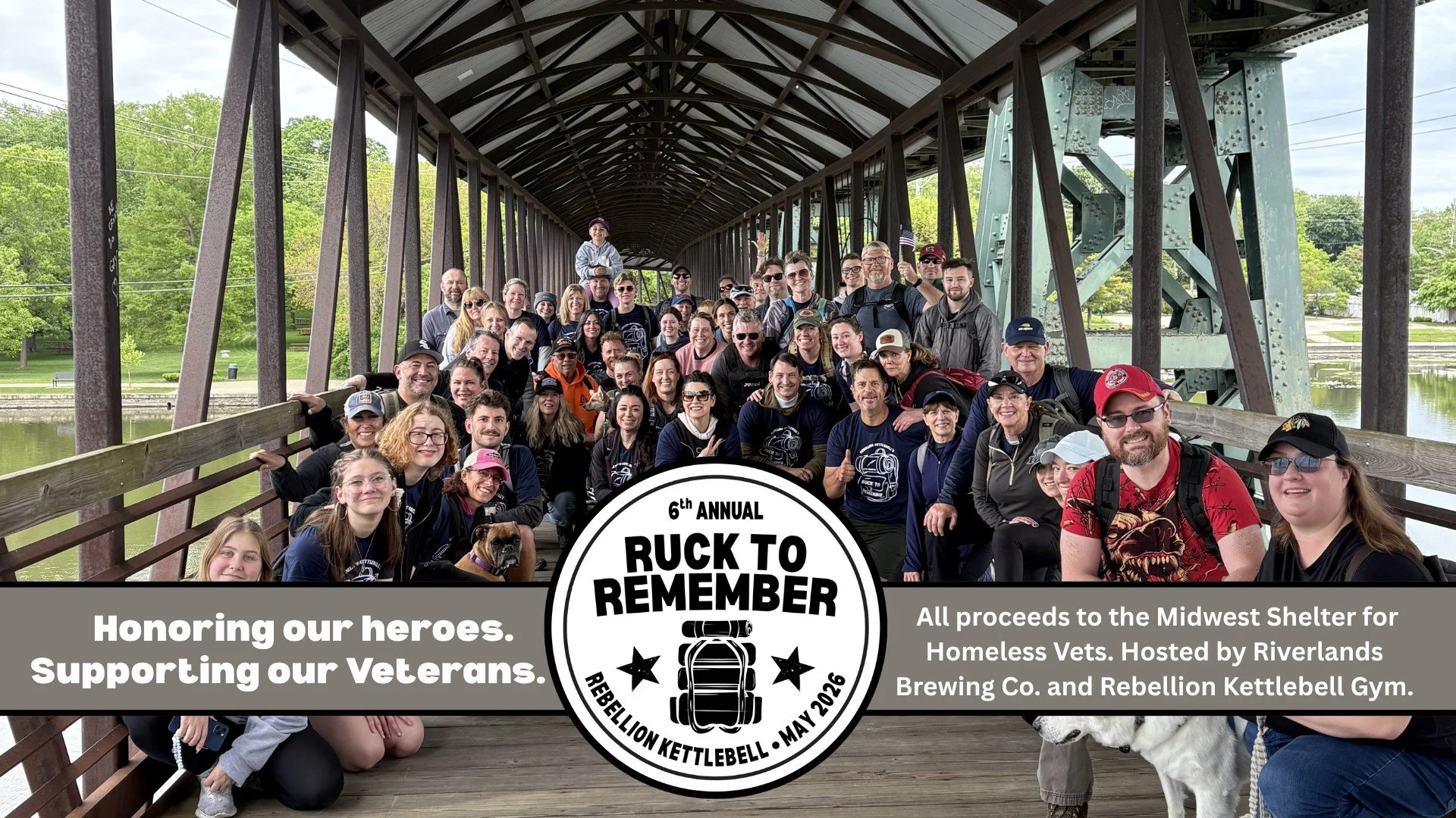 6th Annual Ruck to Remember at our Brewery in St. Charles