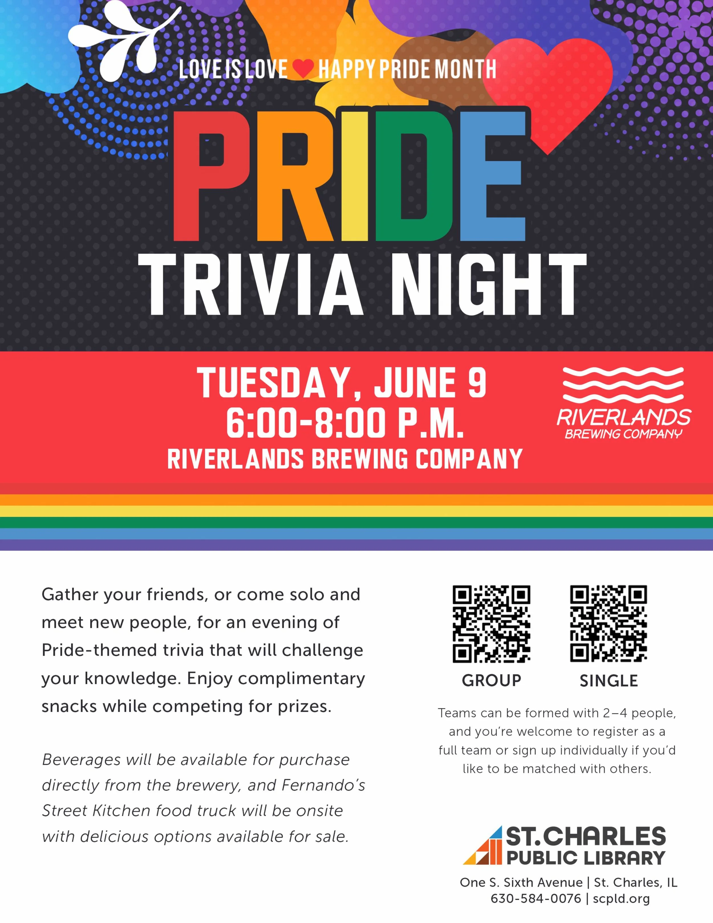 St. Charles Public Library Presents: PRIDE Trivia Night