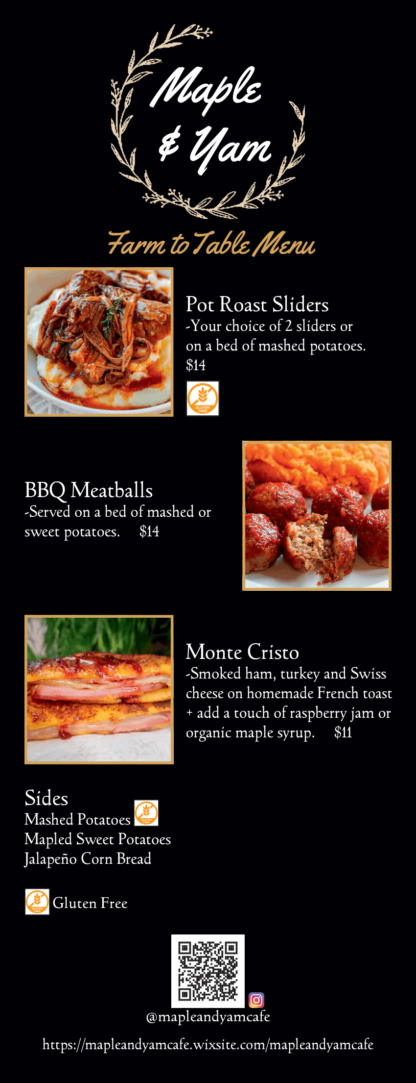 Maple & Yam’s Farm to Table Pop-Up Menu for Thursday, 7/16 at 5pm at Riverlands Brewing!