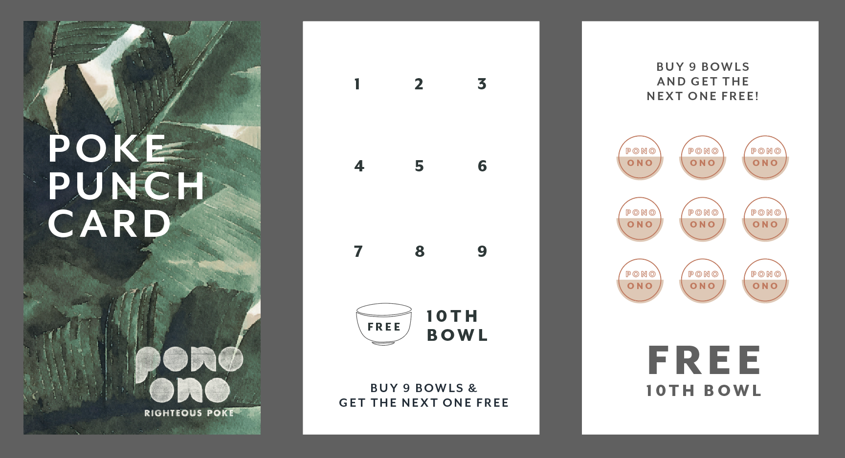 ...and who doesn't love a punch cards - so we created a version for Pono Ono to bring students back time and time again