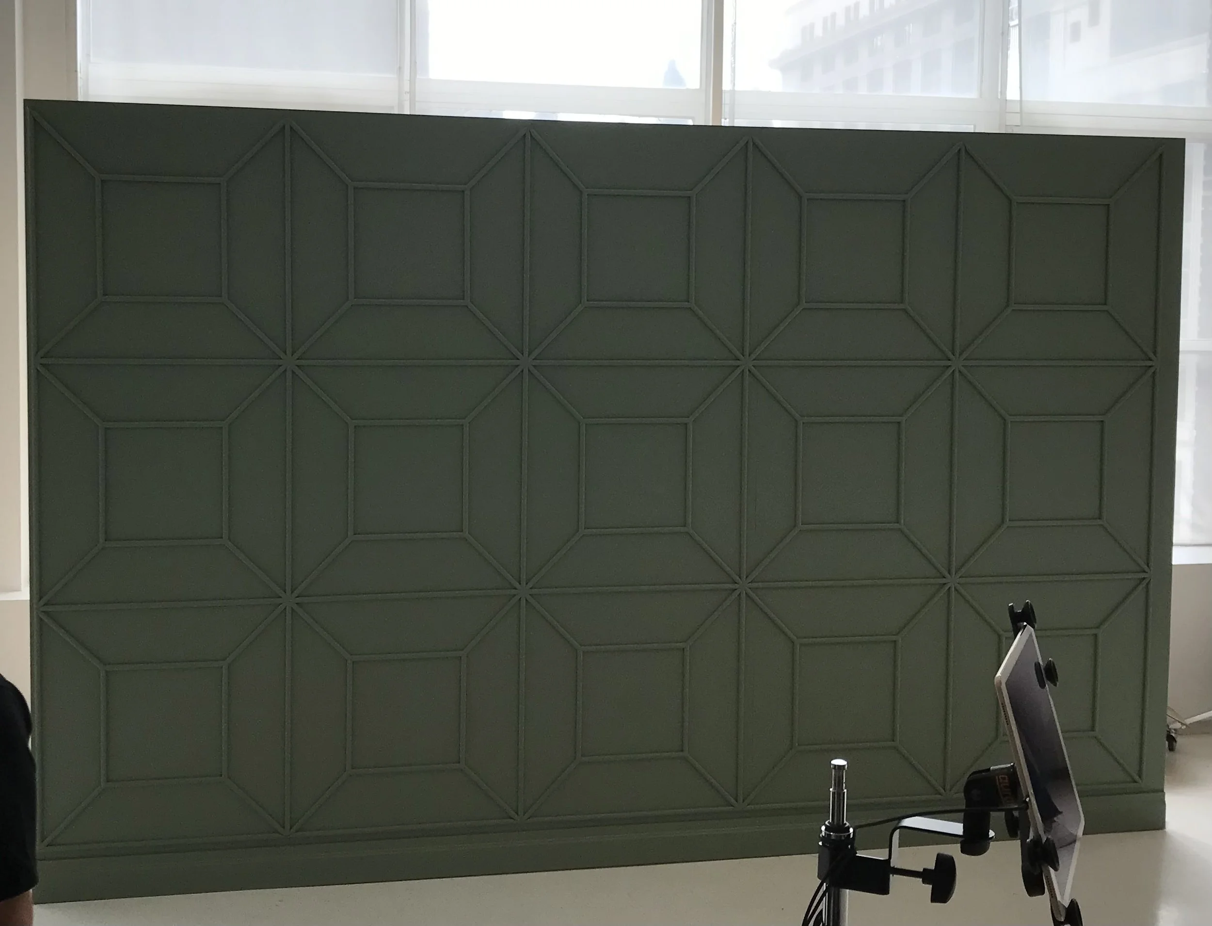 architectural grid wall 12' x 8' 