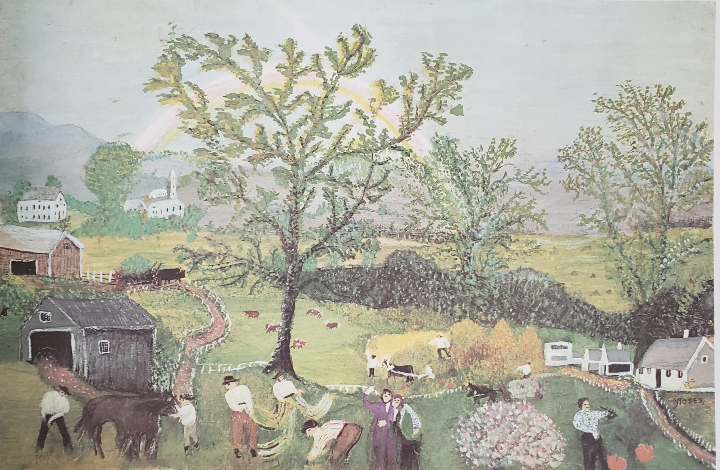 Rainbow, 1961 Grandma Moses’ last painting
