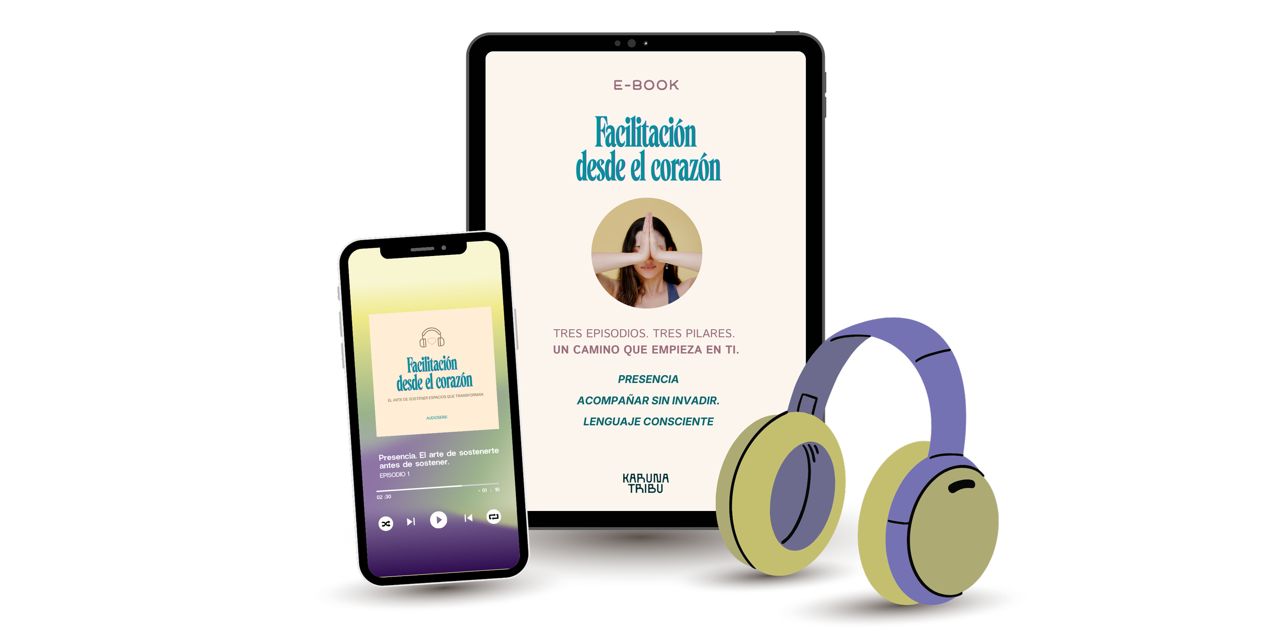 Imagen de complementos de la audio-serie Facilitación desde el corazon