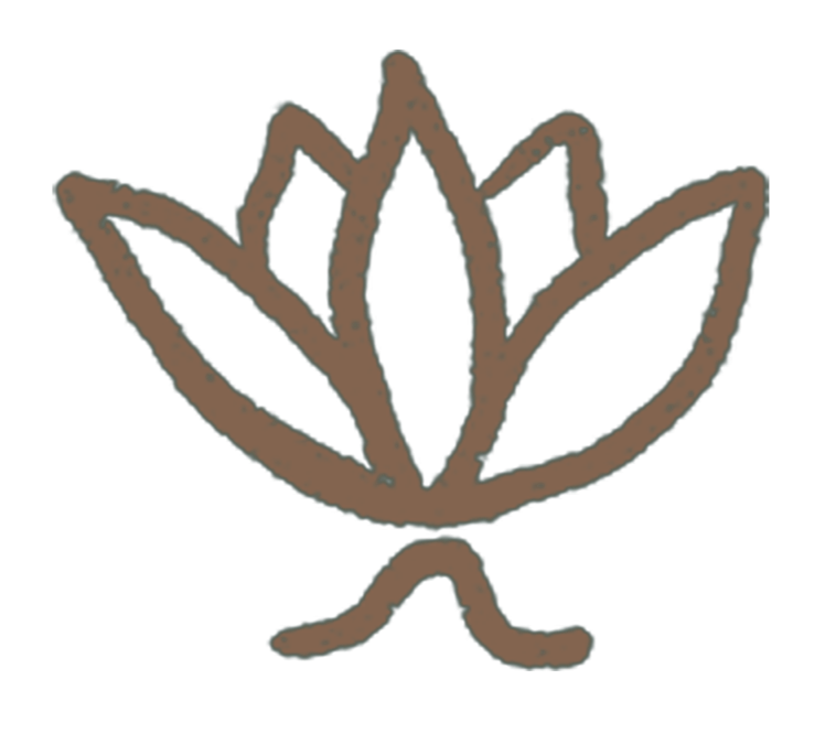 Dibujo sencillo de una flor con cinco pétalos y un tallo