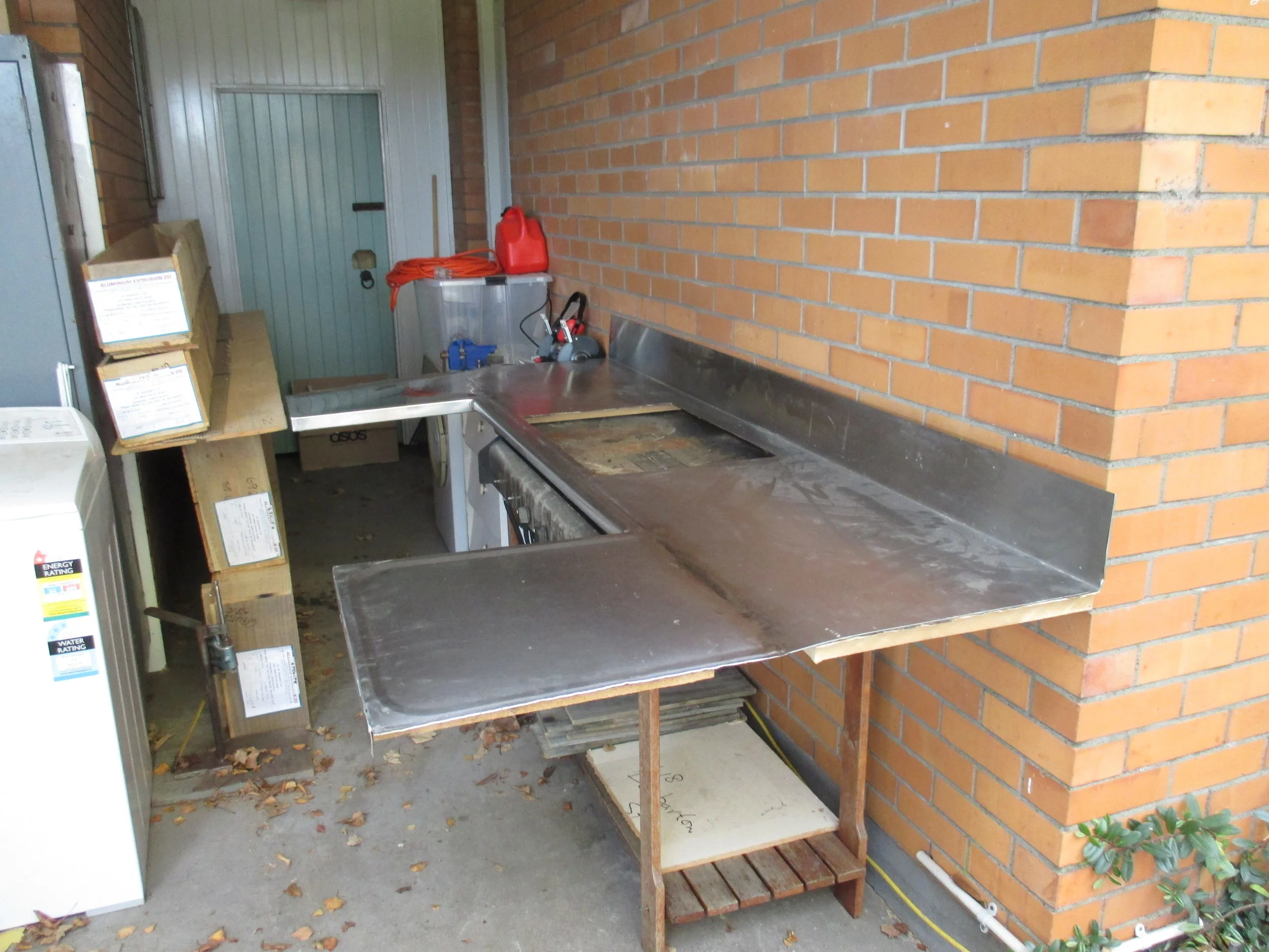 Custom Stainless Steel Countertop