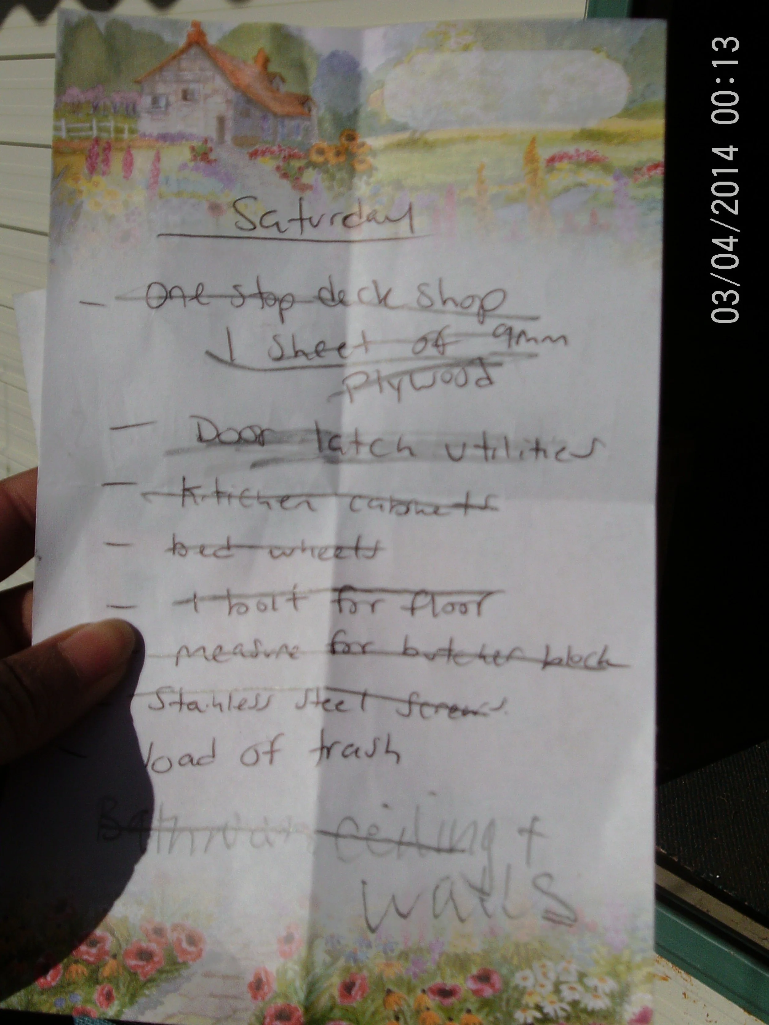 Saturday Tiny House Work