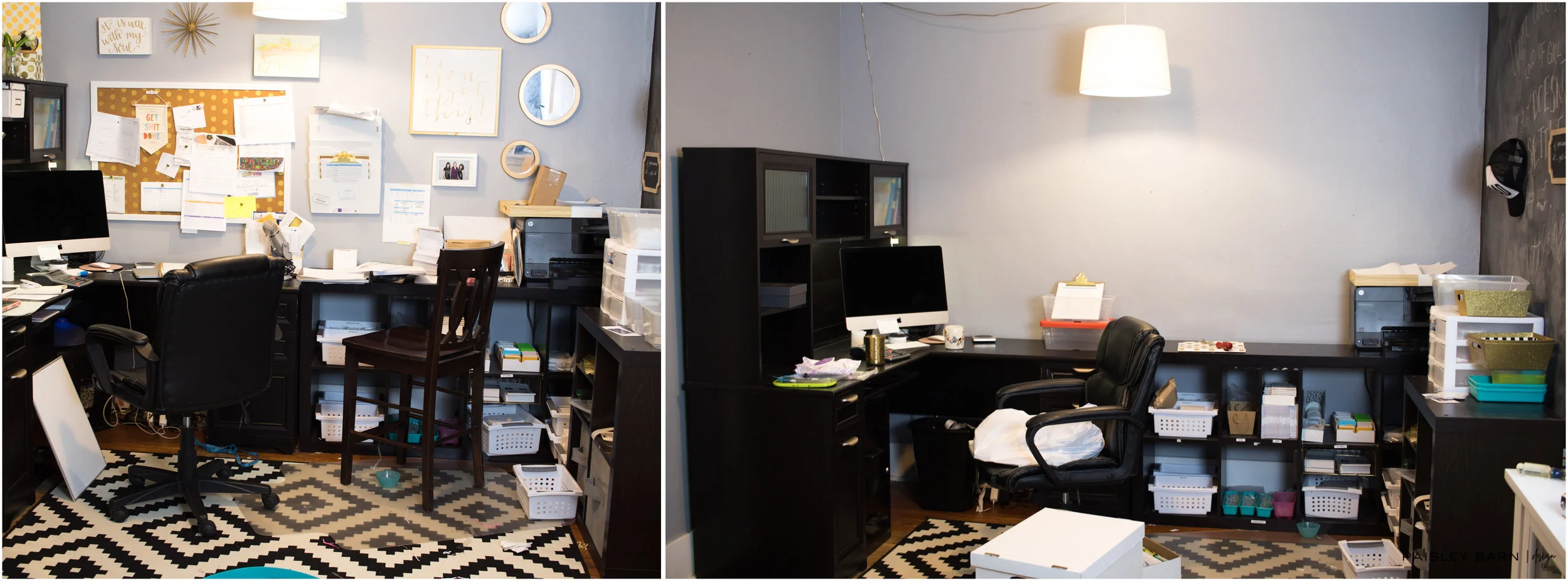 The cluster of an office I was working with before we started. SEE! It was necessary, I don't even know how I was productive in this mess!