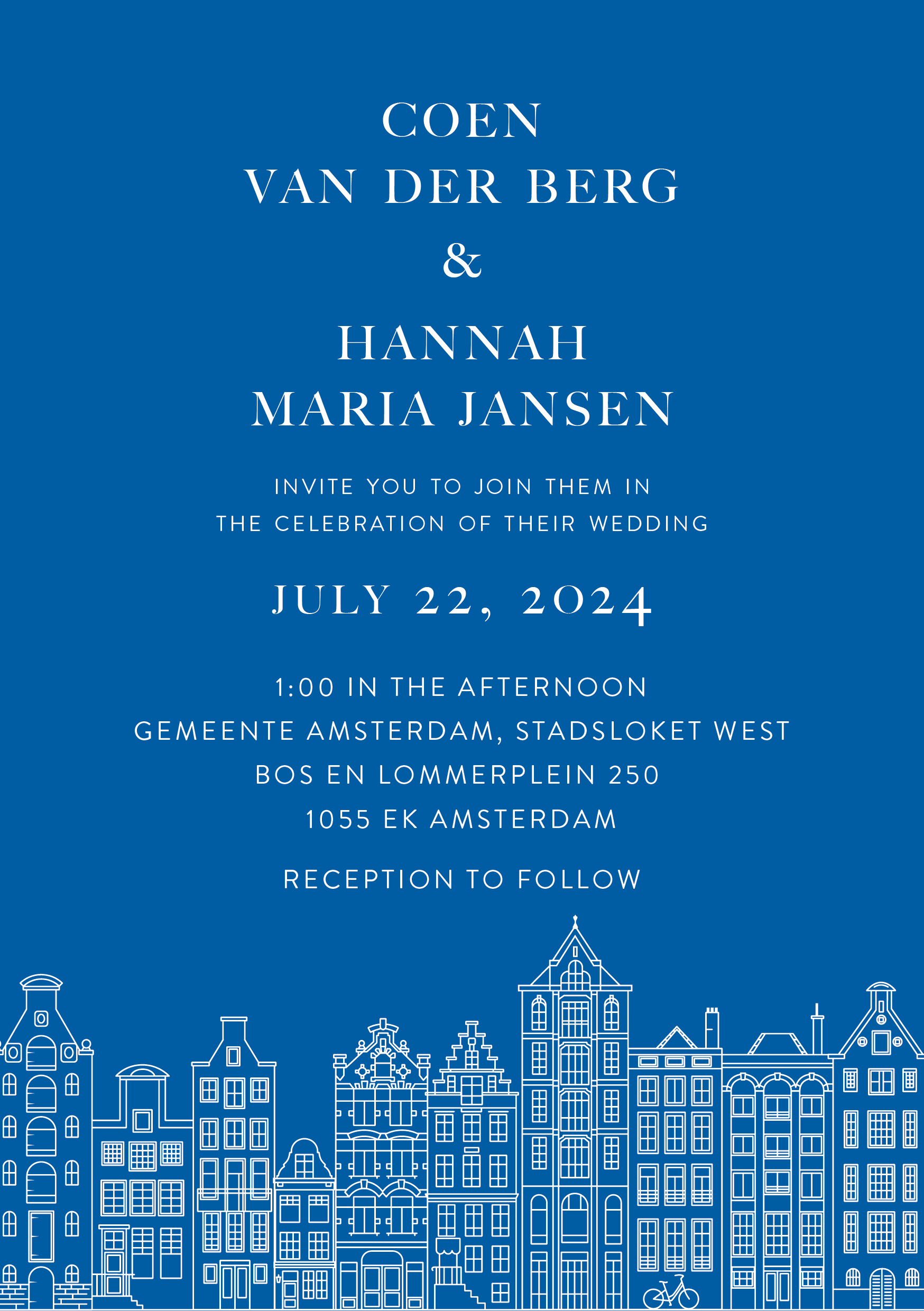Dutch Wedding Invitation