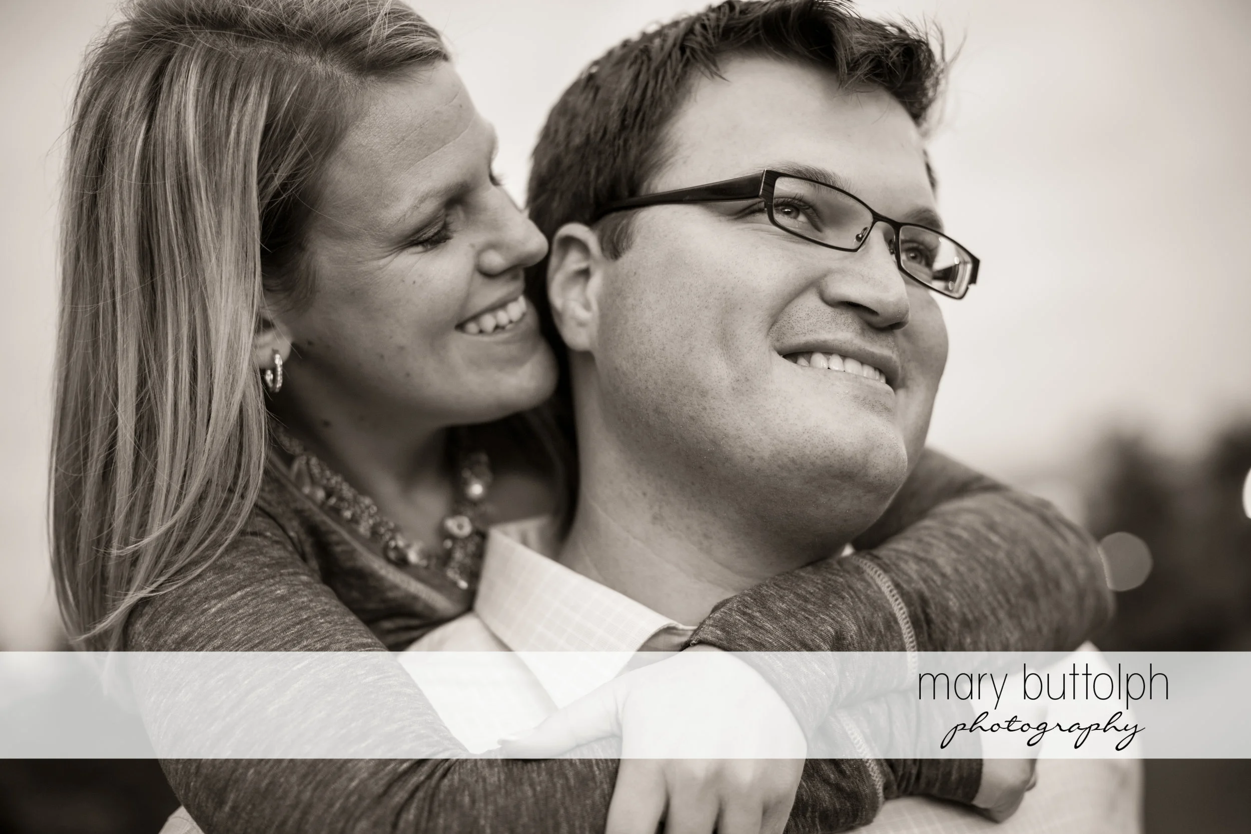 Close up of couple having a good time at SUNY Geneseo Engagement