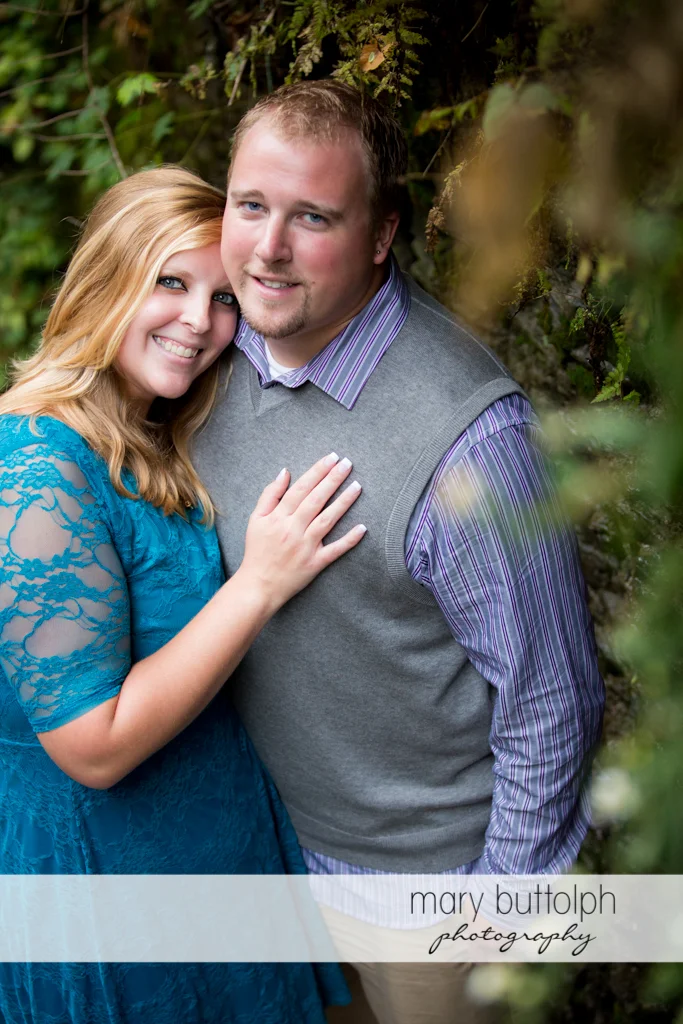 Couple looking good together at Watkins Glen Engagement
