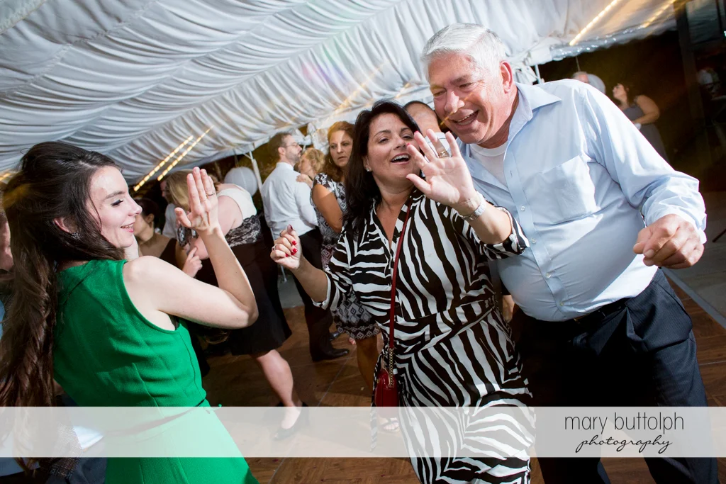 Guests dance the night away at the Inns of Aurora Wedding
