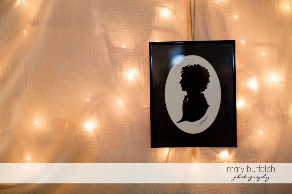 Silhouette of a woman at Frog Pond Bed & Breakfast Wedding