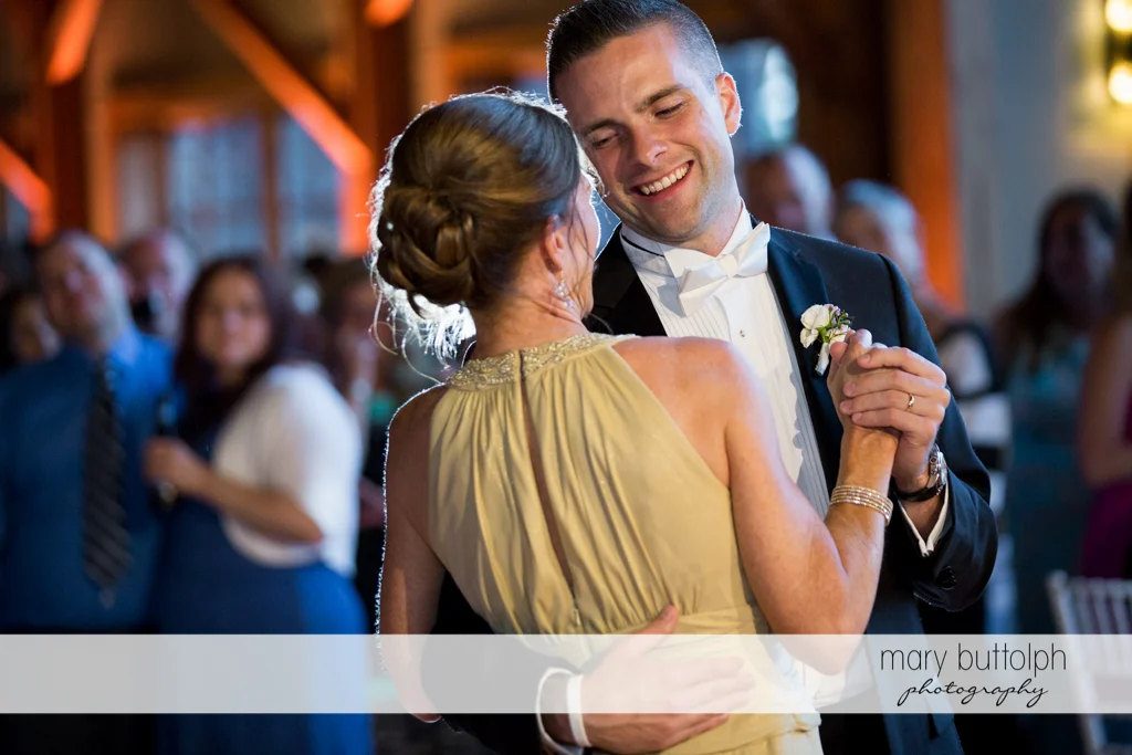 Couple enjoy dancing at the Lodge at Welch Allyn Wedding