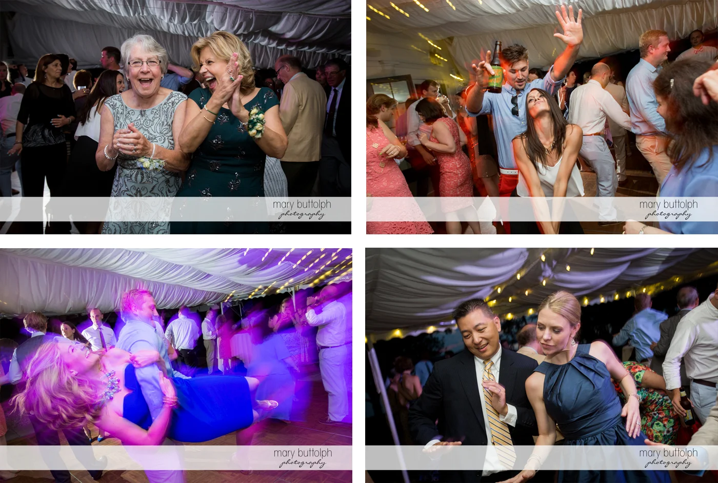 Guests dance the night away at the Inns of Aurora Wedding