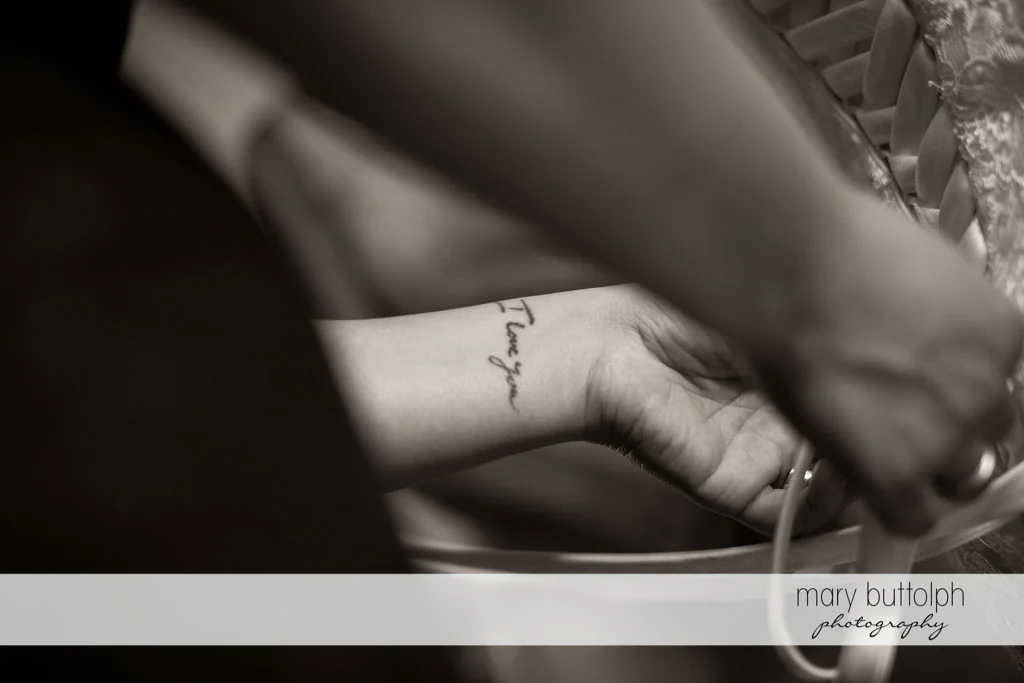This tattoo says it all at Turning Stone Resort Casino Wedding