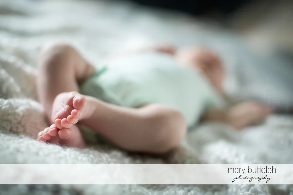 Close up of baby's feet at Syracuse Newborn