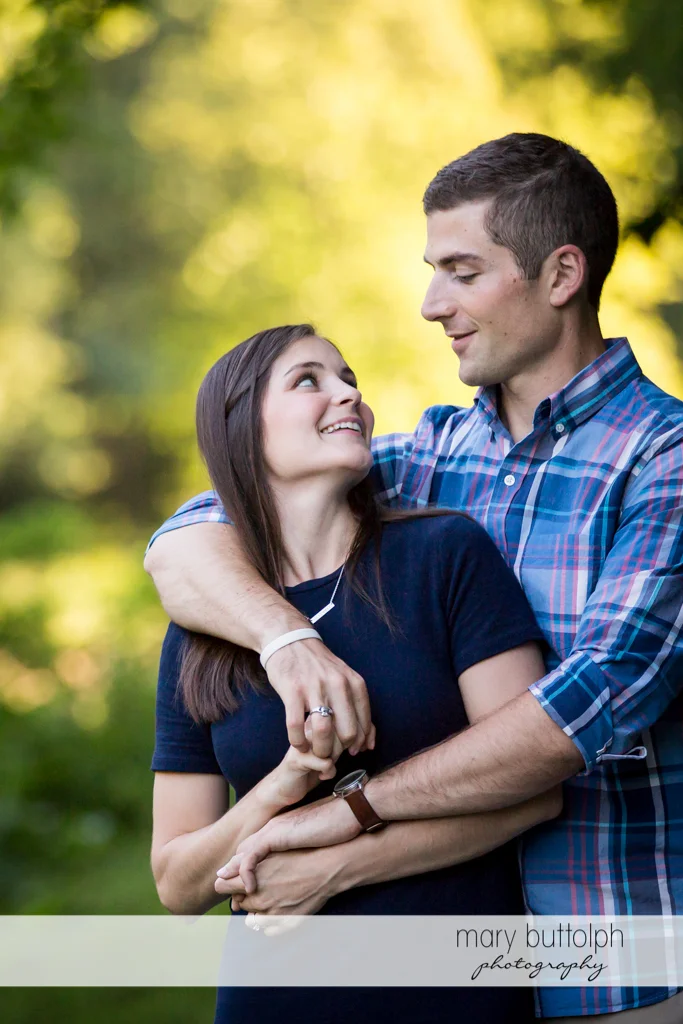 Couple spend quality time together at Finger Lakes Engagement