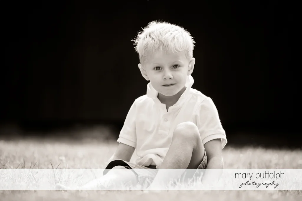 One of the brothers in a great black and white shot at Skaneateles