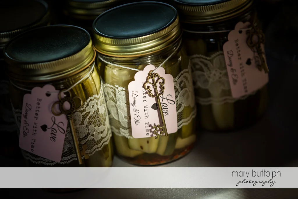Wedding souvenirs at The Lodge at Welch Allyn Wedding