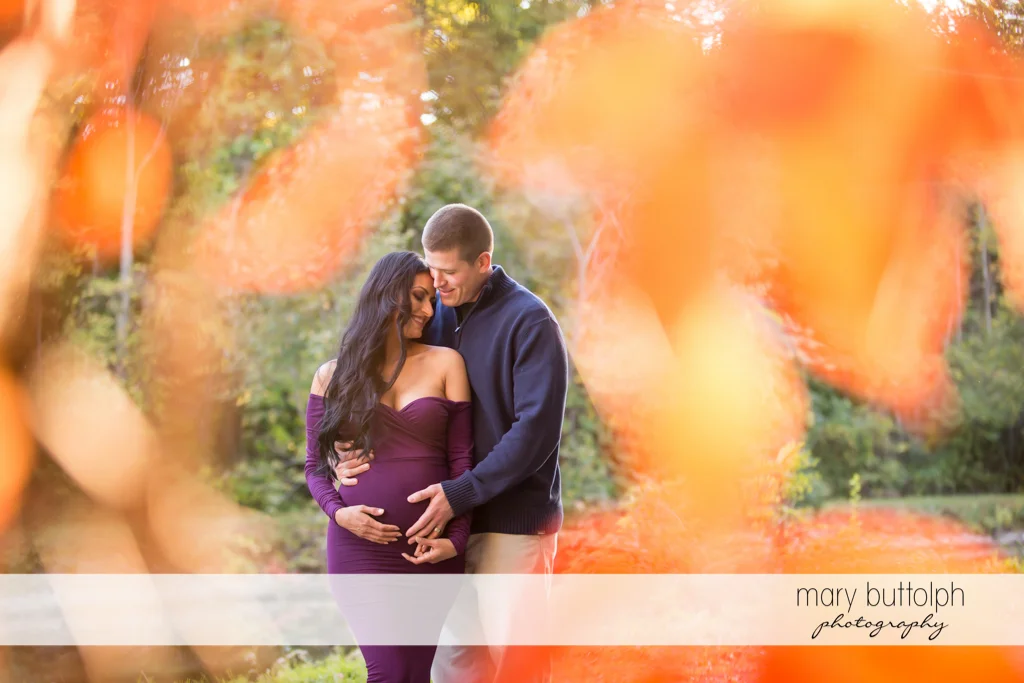 Couple are delighted at their new baby at Skaneateles Maternity Photography