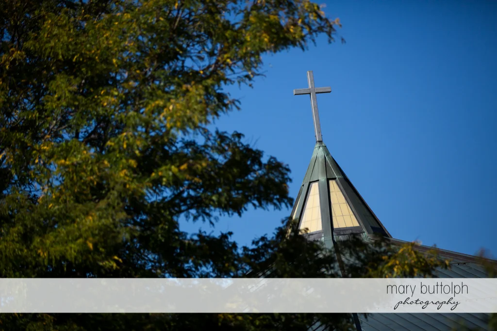 The church where the couple's wedding was held at SKY Armory Wedding