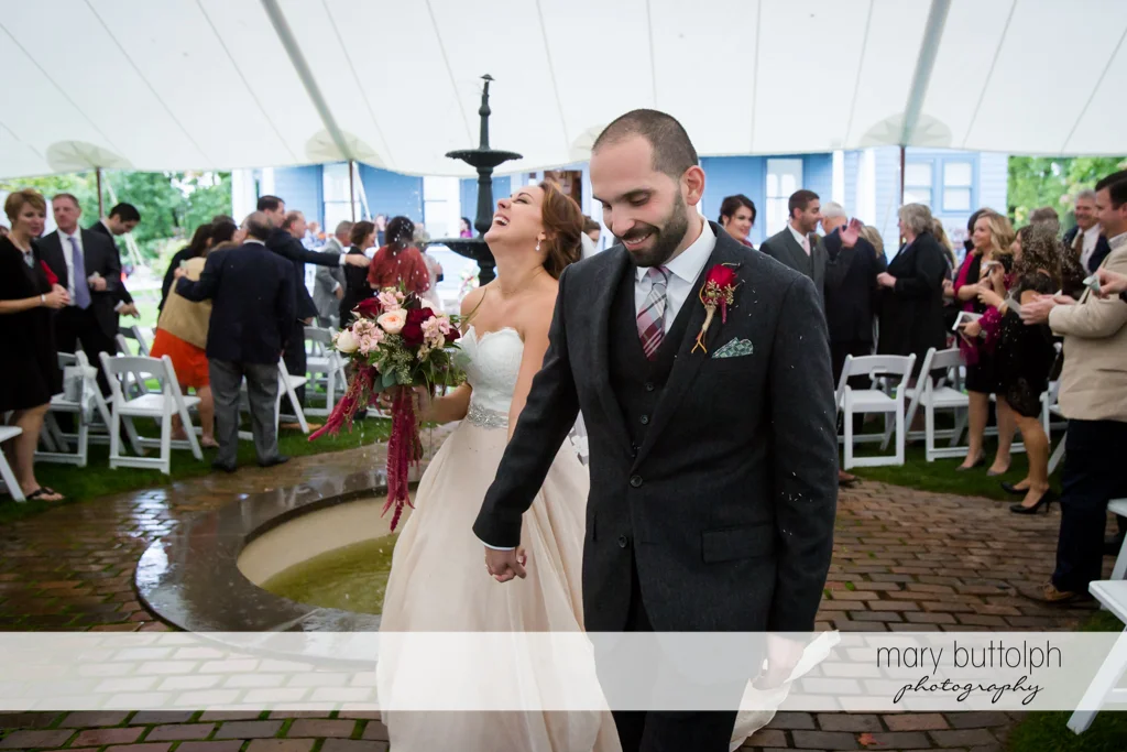 Couple share happy moment at Sherwood Inn Wedding