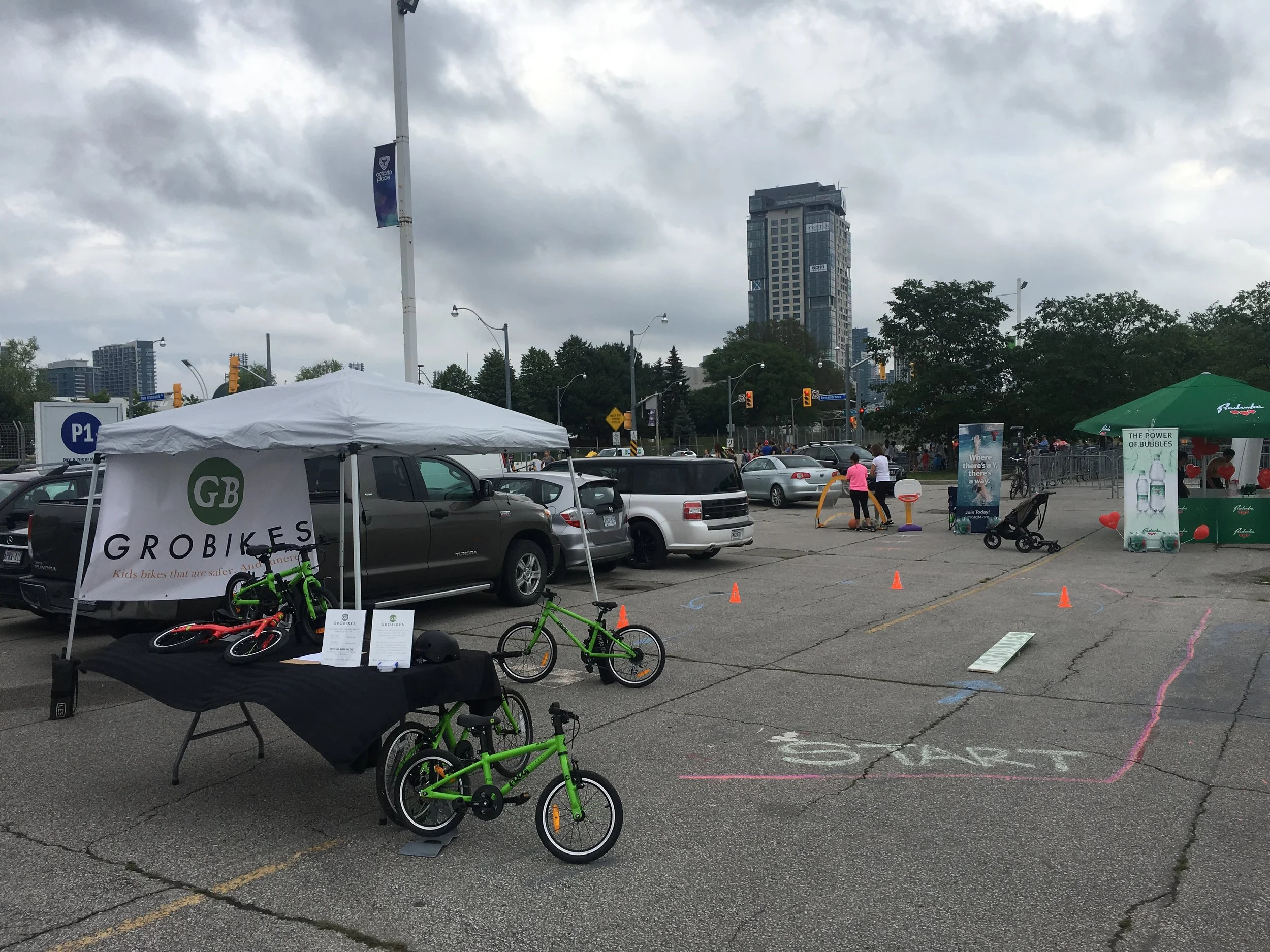 GroBikes' version of the Toronto Triathlon Festival bike course.