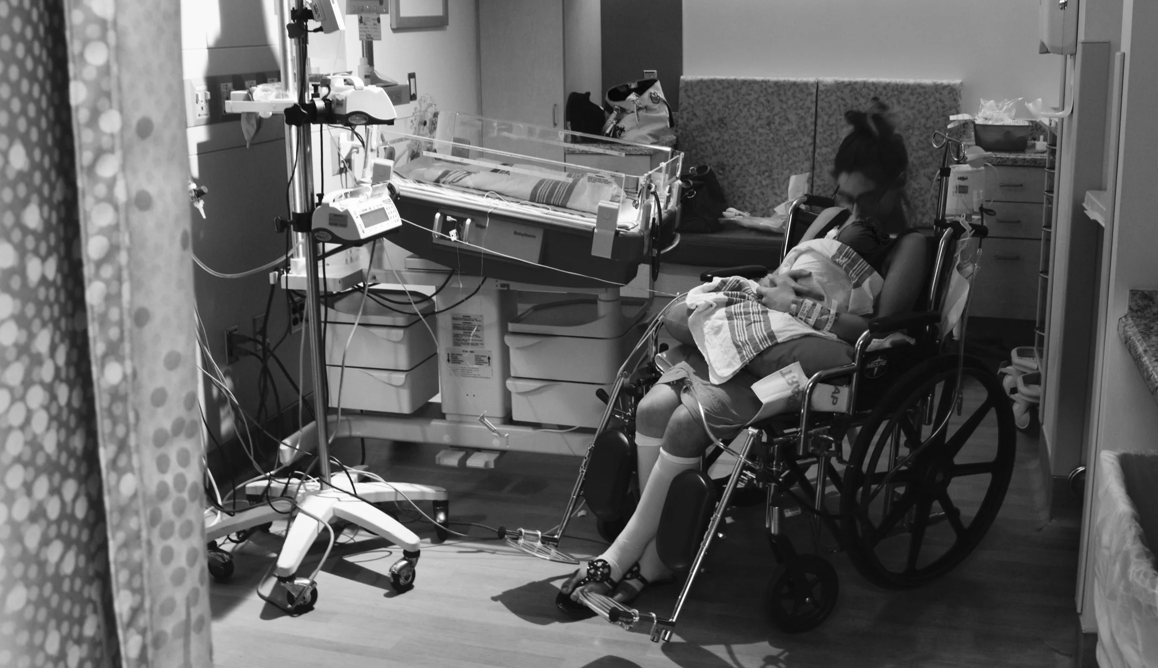 The author meets her daughter Sloane for the first time (All Photos Courtesy of Morgan Teal)