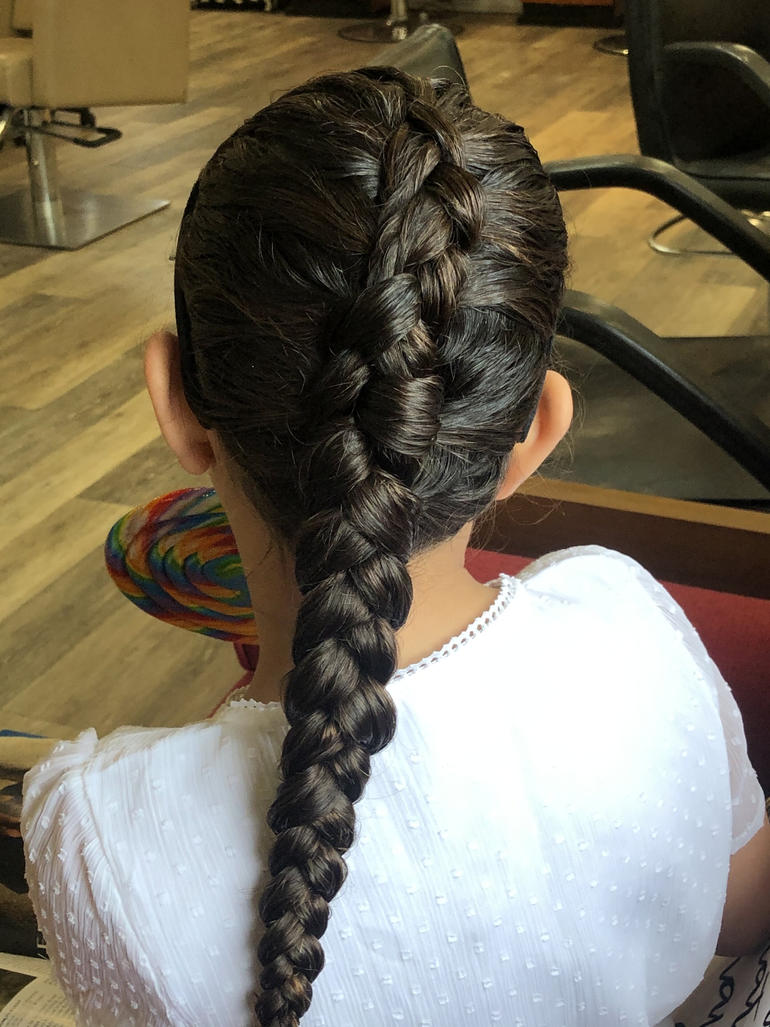 French braid - Wedding updo