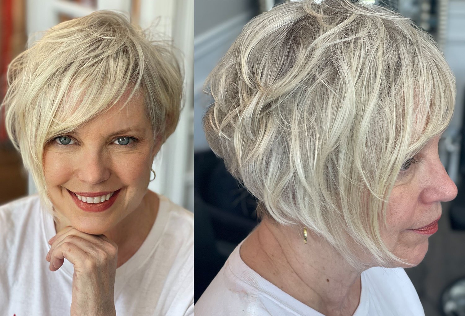 Blonde hair color and cut (Copy)