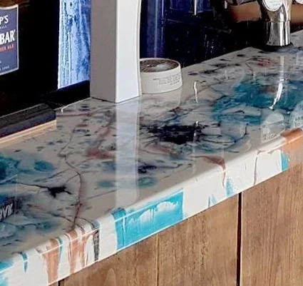 Custom Resin Art Worktop