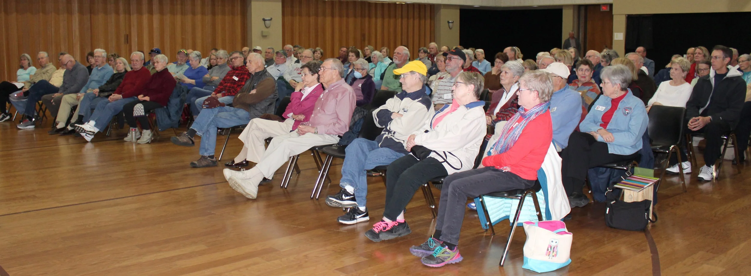 Over 109 members and guests watched & listened. Great turn-out for our first meeting of 2019.