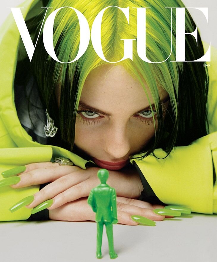 Billie Eilish is the Cover Girl of American Vogue March 2020 Issue.jpg